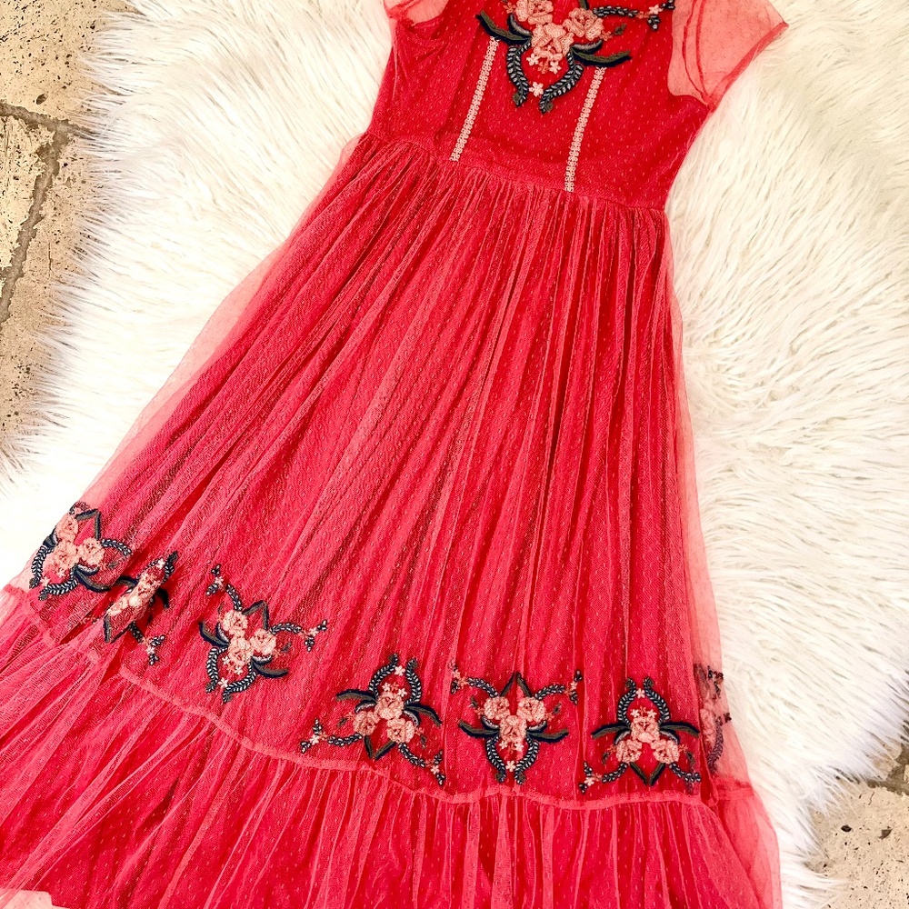 Joyfolie "Jolie Maxi Dress in Coral" NWOT - Picture 2 of 6